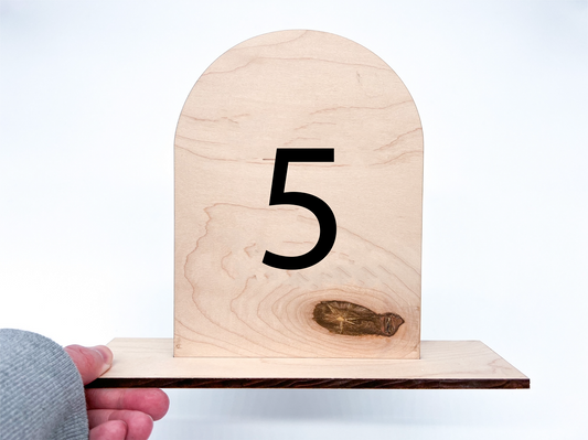 4X6" Wood Table Number